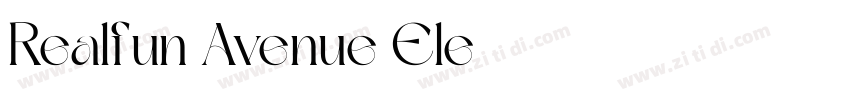 Realfun Avenue Ele字体转换